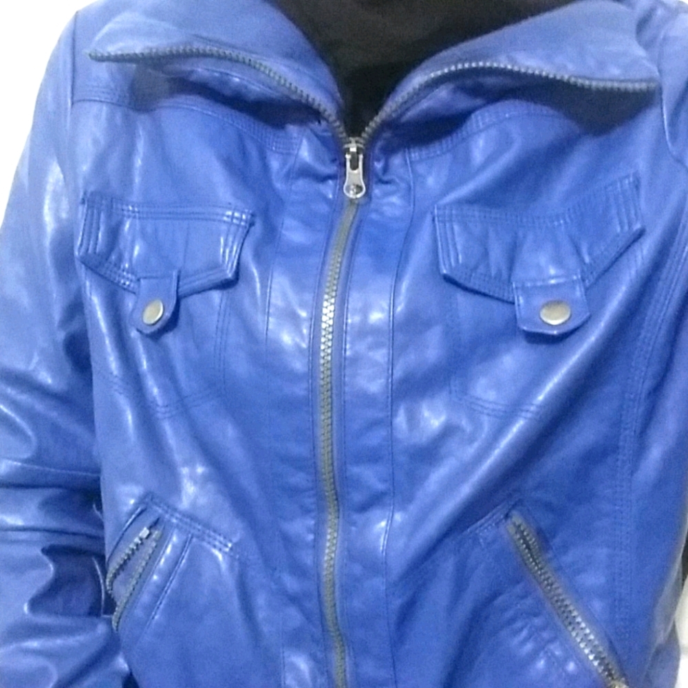 Faux leather jacket